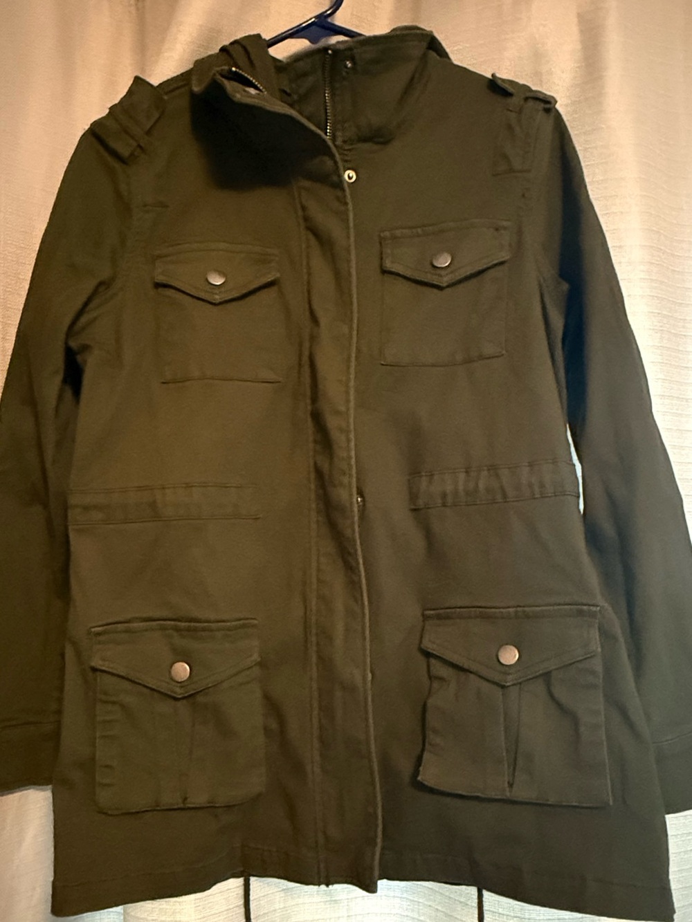 Market & Spruce Green Hooded Jacket